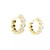1ct Lab Grown Diamond Bezel Set Hoop Earrings 14k Yellow Gold LGD-10264