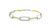 18k Two Tone Diamond Link Bracelet DC-10978