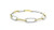 18k Two Tone Diamond Link Bracelet DC-10978