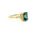 London Blue Topaz and Diamond Ring 14k Yellow Gold LJI-10129