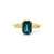 London Blue Topaz and Diamond Ring 14k Yellow Gold LJI-10129