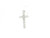 14k White Gold Diamond Cross Pendant LJI-10120