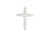 Diamond Cross Pendant 14k White Gold LJI-10118
