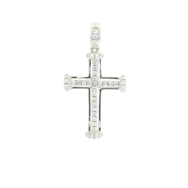 Elegant Diamond Cross Pendant DC-10949
