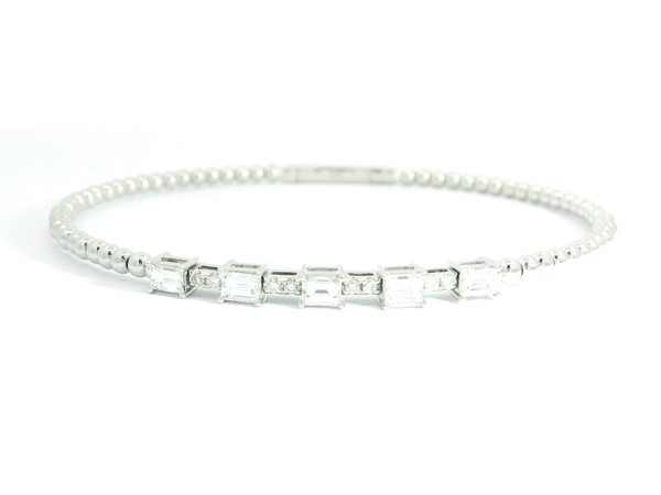Elegant Diamond Flex Bangle Bracelet DTB-10734