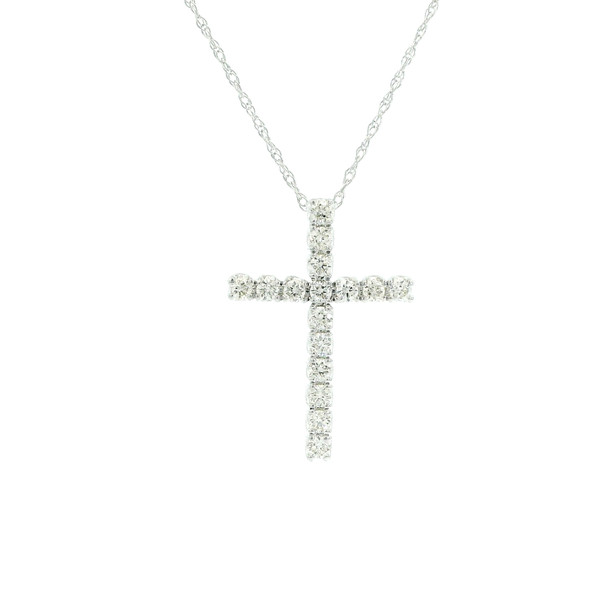 Elegant Diamond Cross Pendant SIM-10665