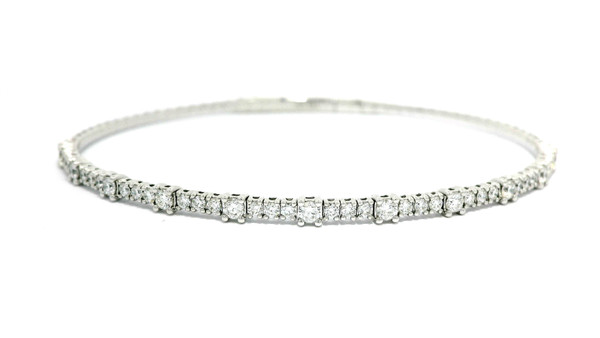 Classic Diamond Tennis Bracelet in 14kt White Gold 584-10067