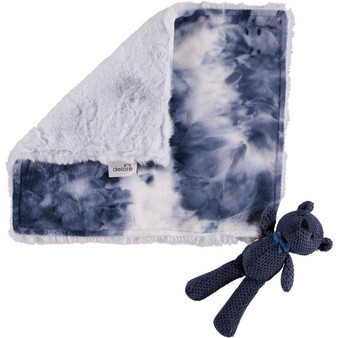 Snuggly Luxe Blue / Tie Dye Blue Lovey