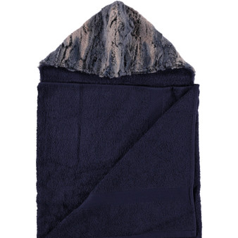Navy / Fox Blue Hooded Towel