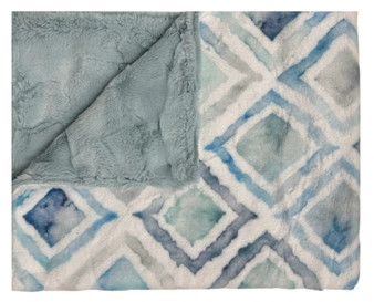Luxe Cuddle Seaglass/Luxe Aqua Hazy Blanket