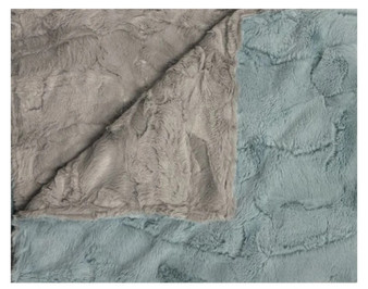 Luxe Silver/Luxe Aqua Hazy Blanket