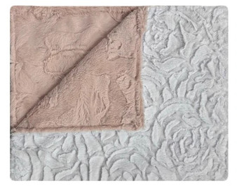 Luxe Ice Pink/Luxe Rose White Blanket