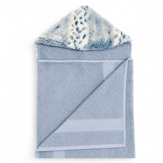 Dusty Blue / Luxe Cuddle Bunny Navy Towel