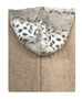 Tan & Glacier Taupe Hooded Towel