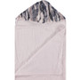 White / Snowy Sierra Blue Hooded Towel