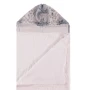White / Luxe Cuddle Bunny Navy Towel