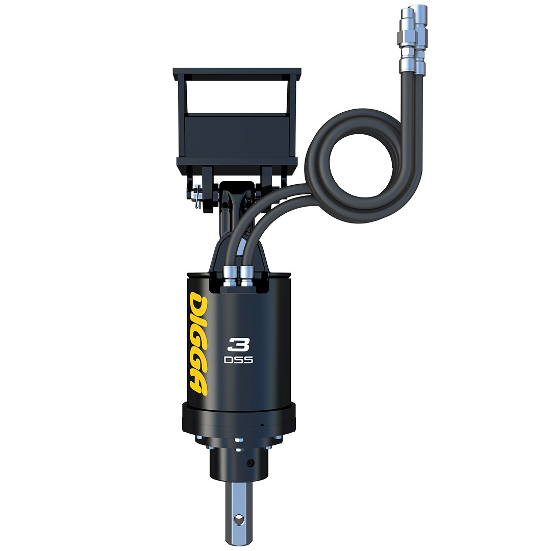 Digga Mini Excavator Auger Attachment | Skid Steer Solutions