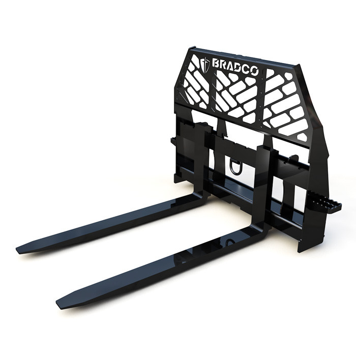 Skid Steer Standard Pallet Forks Attachment | Bradco