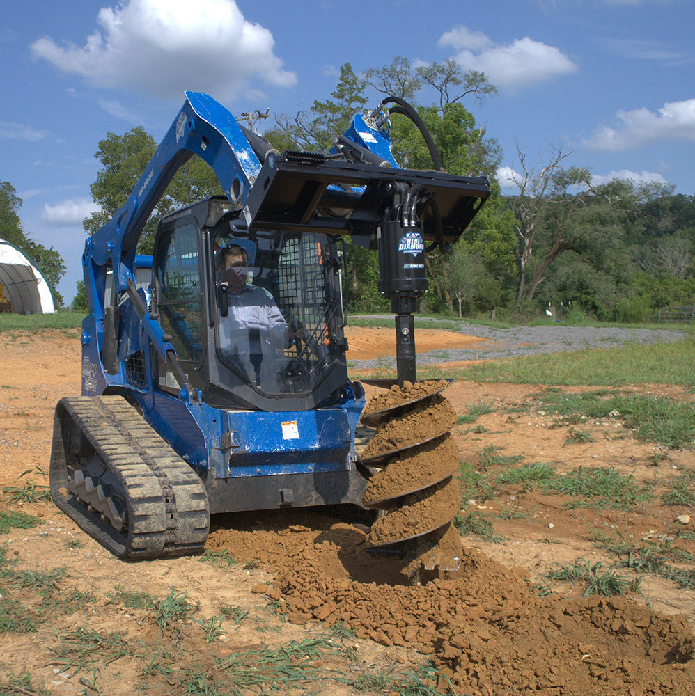 72ki　XXL Blue Diamond Extreme Duty Skid Steer Auger | Skid Steer Solutions
