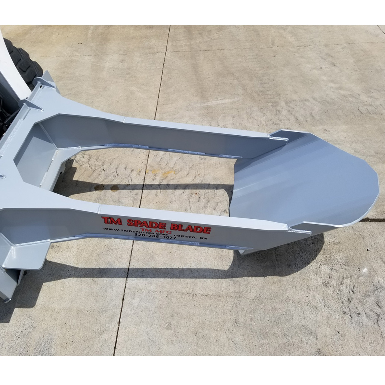 TM MFG Skid Steer Spade Blade Attachment | Skid Steer Solutions