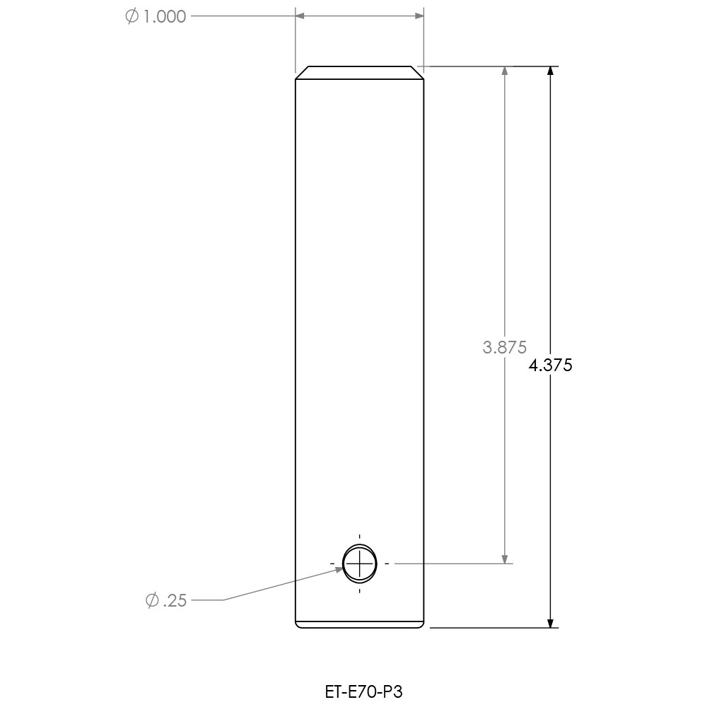Eterra E70 Upper Thumb Cylinder Pin | Skid Steer Solutions