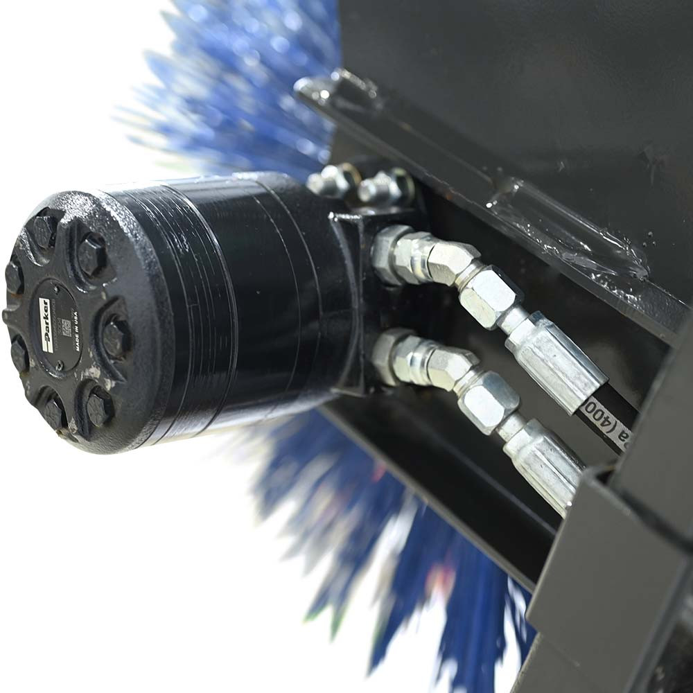 CID Skid Steer Manual Angle Broom Attachment | Skid Steer Solutions
