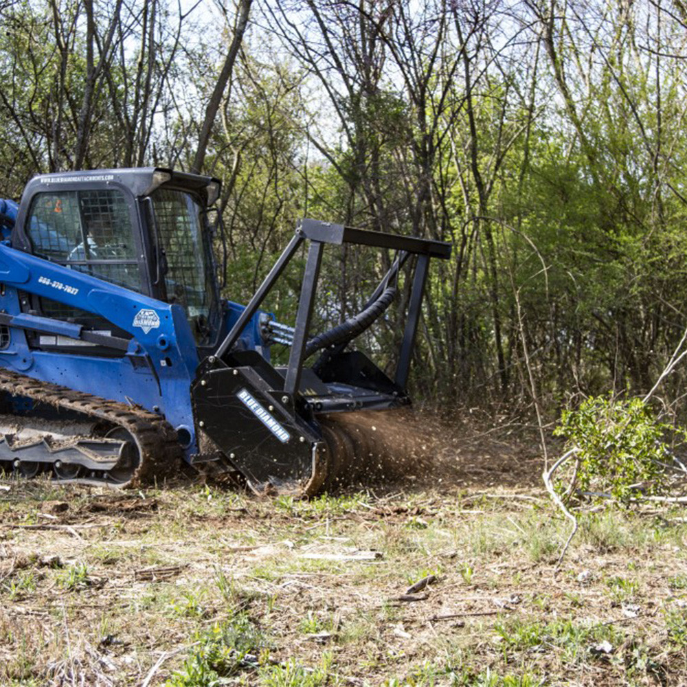 Blue Diamond Skid Steer Drum Mulcher Attachment | Skid Steer Solutions