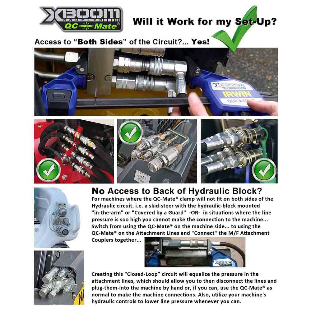 XBoom QC Mate Quick Connect Hand Clamp | Skid Steer Solutions