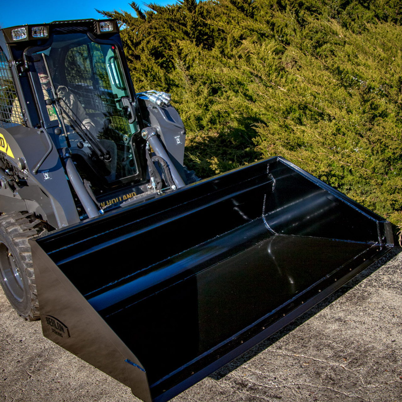 Spill Guard Skid Steer Bucket Attachment