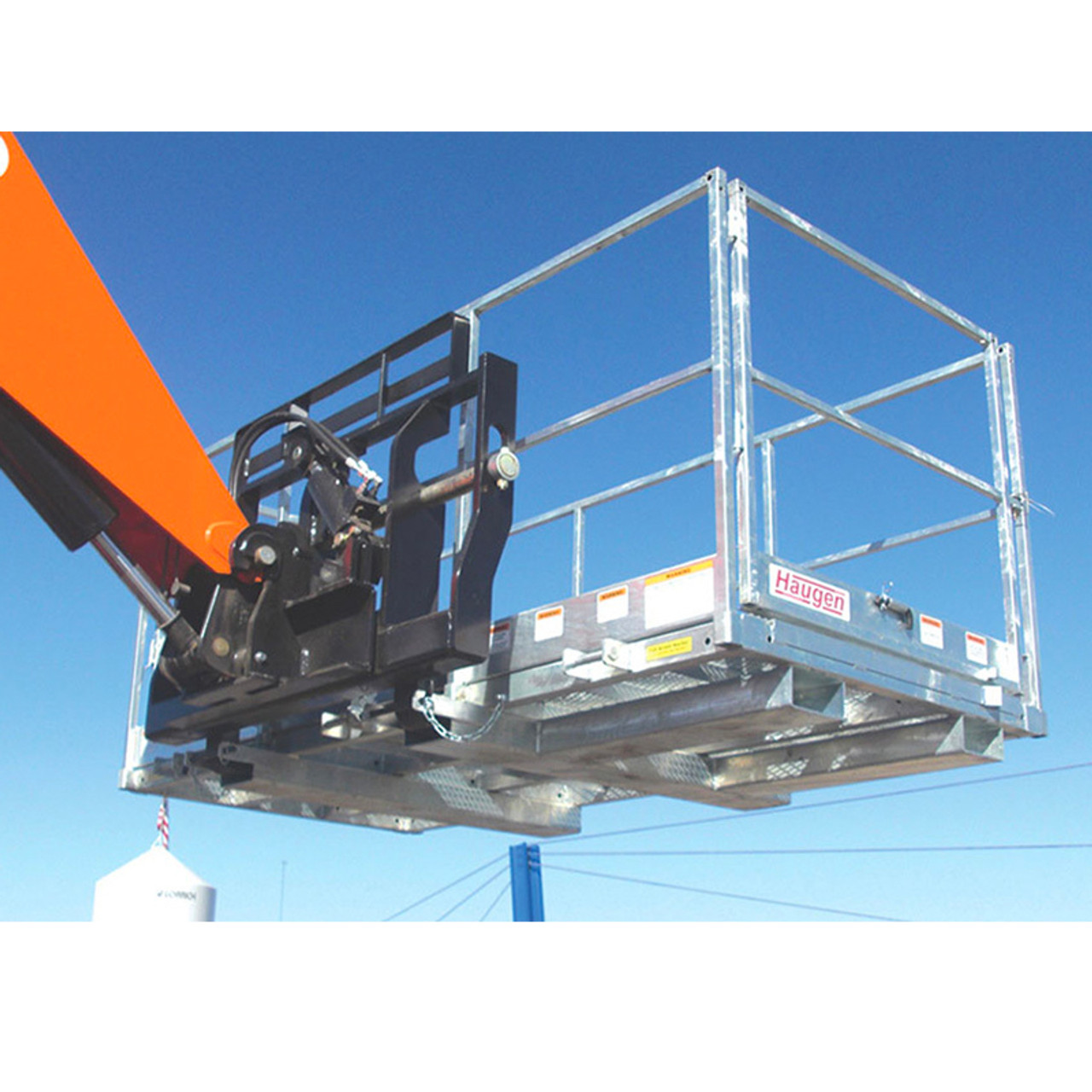 Galvanized Telehandler Work Platform Attachment | Skid Steer Solutions