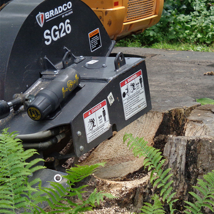Bradco Skid Steer Stump Grinder | Skid Steer Solutions