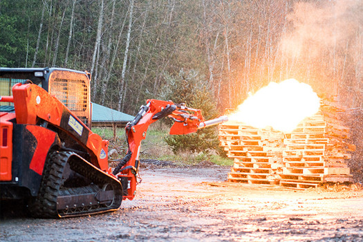 Press Release: Skid Steer Mounted Flamethrower