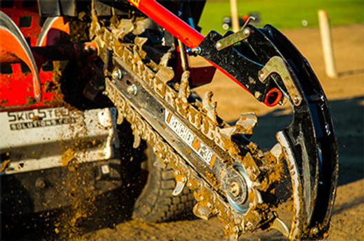 Skid Steer Trencher - Standard Flow - Up to 4ft Deep and 8 Wide