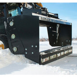 Virnig V60 Snow Pusher Attachment for Skid Steer Loaders Machine View