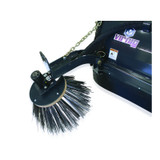 Virnig Pick Up Broom Skid Steer Attachment Shown with Optional Gutter Brush
