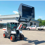 The Skid Steer High Dump Bucket Attachment as seen on loader