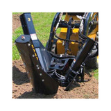 Mini Skid Steer Tree Spade Attachment Action View