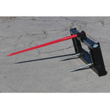 Blue Diamond Skid Steer Hay Spear Attachment Single HD