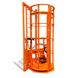 EZ Grout Skid Steer 36" Fence Hog Attachment front view