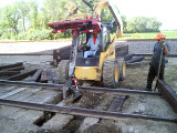 Railroad Tie Grapple Attachment from EZSPOTUR