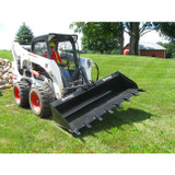 Bradco Tilt Tach Attachment for Skid Steer Loaders Detail with Bucket Attachment
