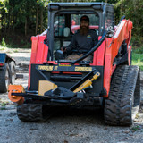 Andy from Skid Steer Solutions gets in his Kubota SVL-95 2S Compact Track Skid Steer Loader all ready with the Sidney Tree Shear