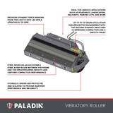 Bradco Skid Steer Smooth Vibratory Roller Attachment product diagram