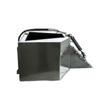 Hydraulic Gate Option for the CID Skid Steer Concrete Bucket Attachment, Side View
