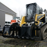 Skid Steer Basics Root Grapple Attachment showing off the angles