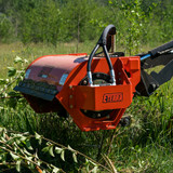 Eterra Sidewinder Mini Skid Steer Flail Mower Mowing Detail