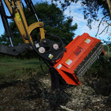 Ex-30 Flail Mower with Universal coupler with an open thumb saddle option