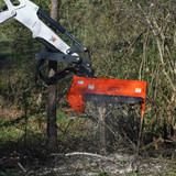 EX-40 Excavator flail mower used to clear trees