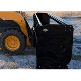 Side Angle of Skid Steer Snow Pusher from Top Dog Attachments