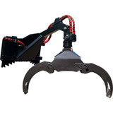 Skid Steer Boss Powered Rotating Grapple by Branch Manager Attachments